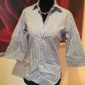 Ralph Lauren Women's 3/4 sleeve button shirt sz L